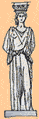 Karyatide from Erecthion Acropolis of Athens - click for more info 